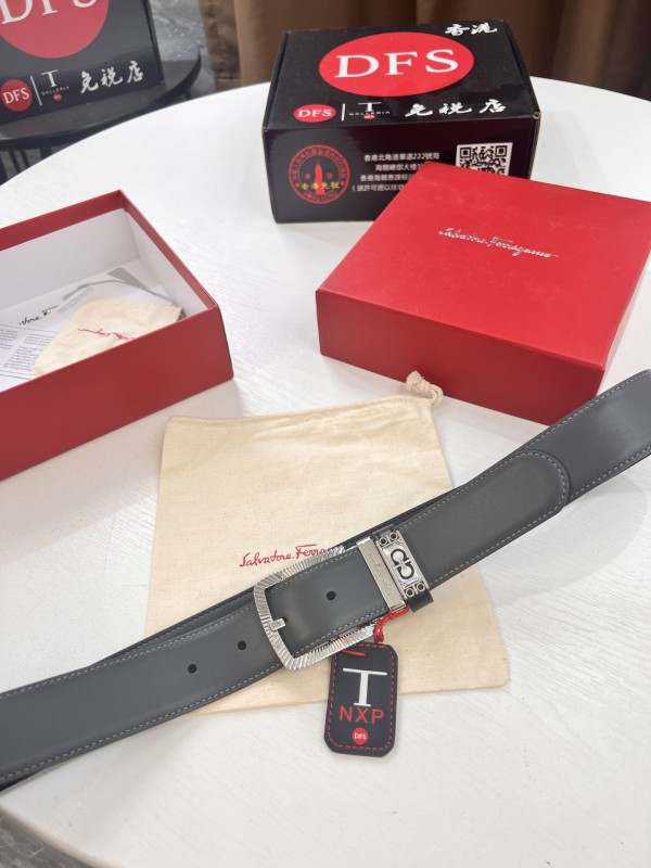 Streetwear Belt Ferragamo 320424 size:3.5cm
