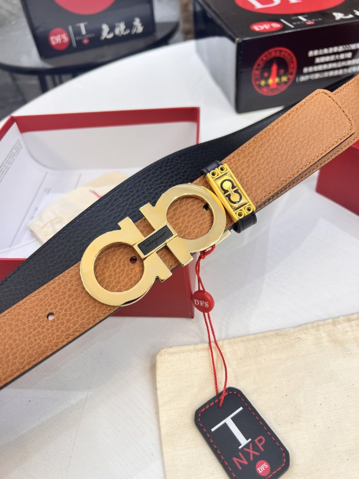 Streetwear Belt Ferragamo 320540 size:3.5cm