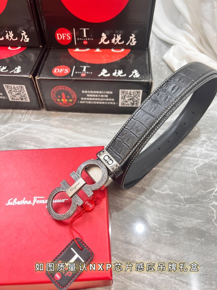 Streetwear Belt Ferragamo 320802 size:3.5cm