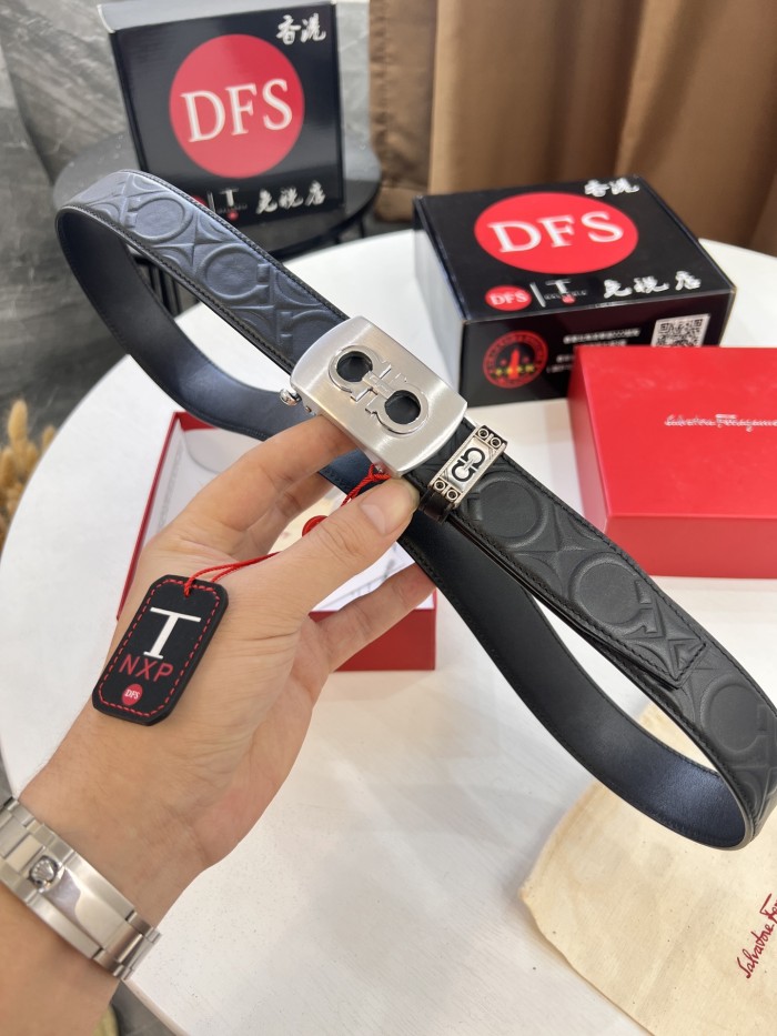 Streetwear Belt Ferragamo 320534 size:3.5cm