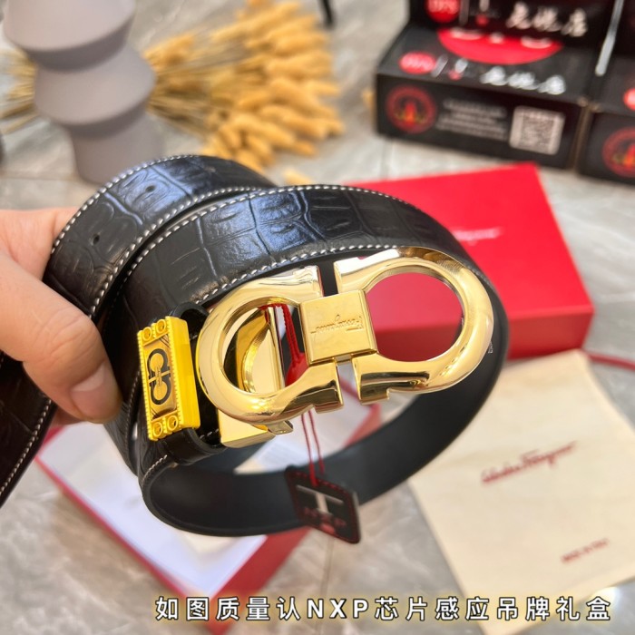 Streetwear Belt Ferragamo 320782 size:3.5cm