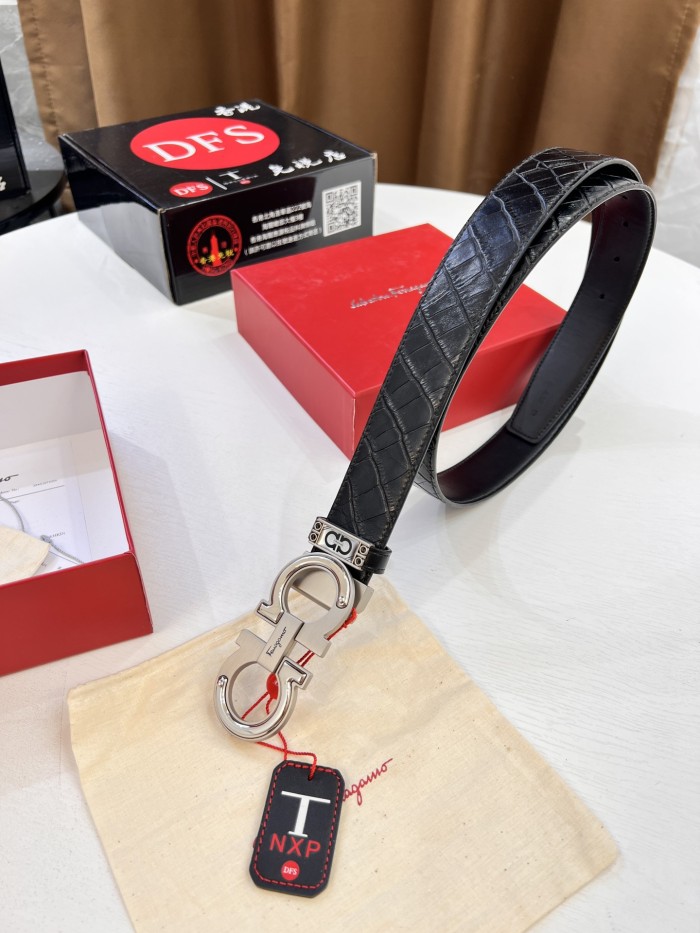 Streetwear Belt Ferragamo 320555 size:3.5cm