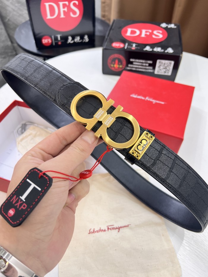 Streetwear Belt Ferragamo 320488 size:3.5cm