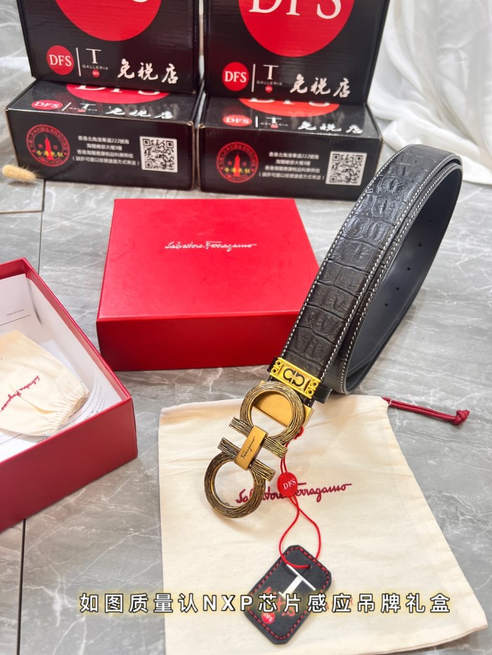 Streetwear Belt Ferragamo 320803 size:3.5cm