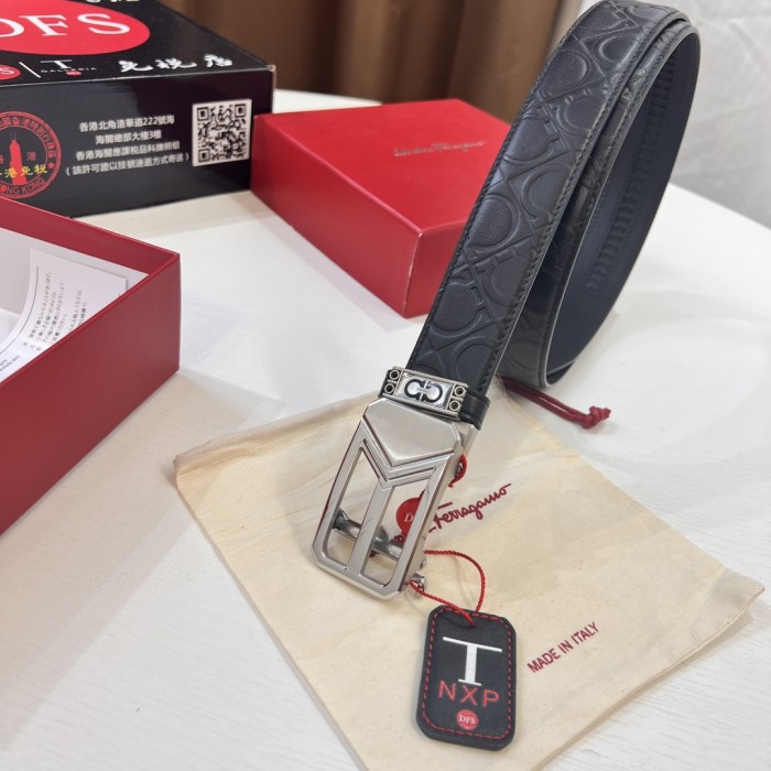 Streetwear Belt Ferragamo 320680 size:3.5cm