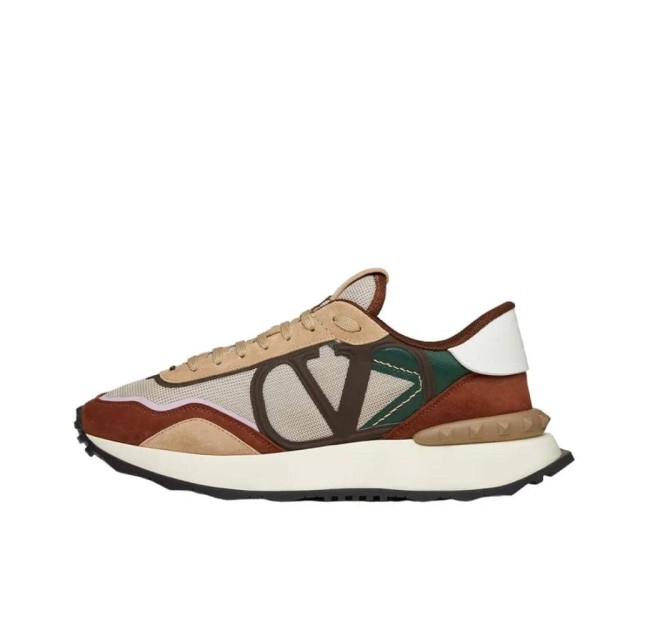 Valentino Garavani Vlogo Pace low-top sneaker in split leather, fabric and calfskin