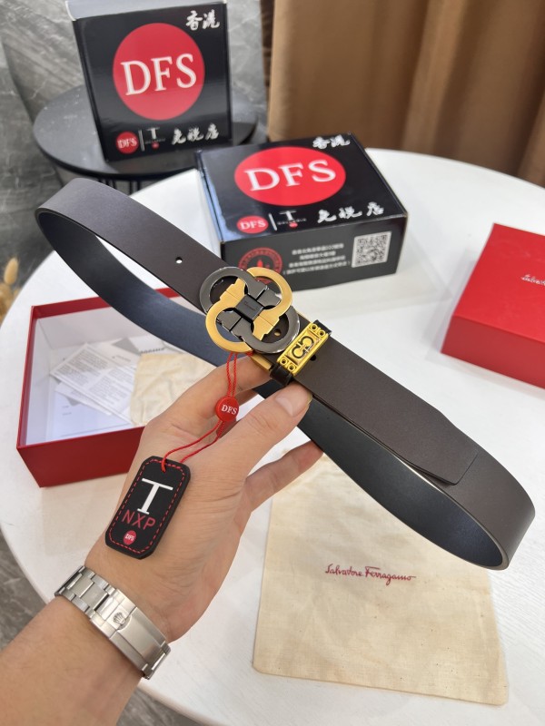 Streetwear Belt Ferragamo 320454 size:3.5cm