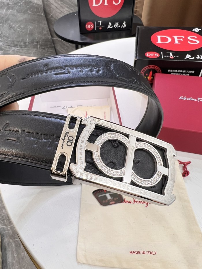 Streetwear Belt Ferragamo 320814 size:3.5cm