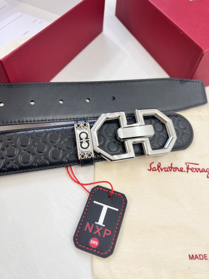 Streetwear Belt Ferragamo 320850 size:3.5cm