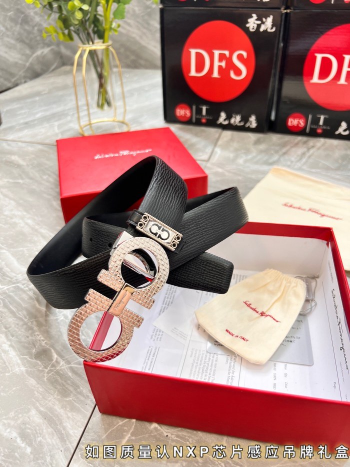 Streetwear Belt Ferragamo 320835 size:3.5cm