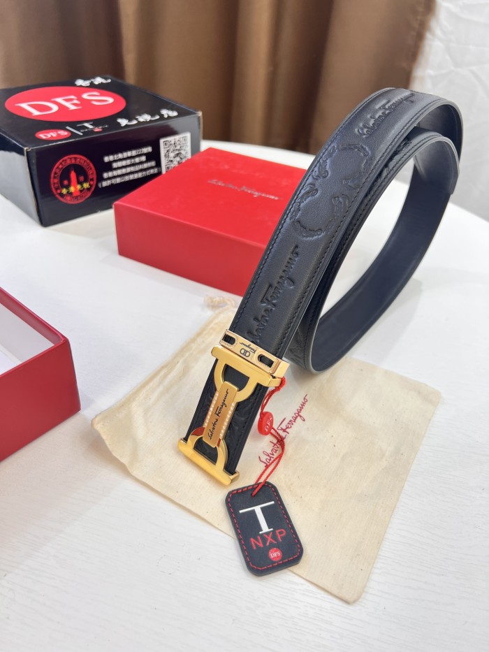 Streetwear Belt Ferragamo 320591 size:3.5cm