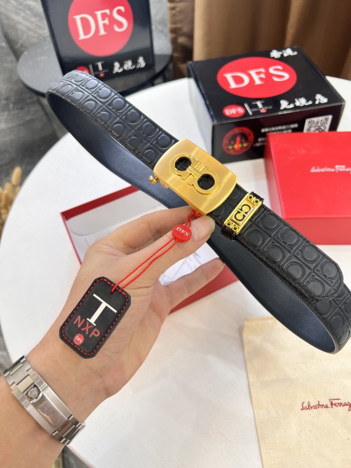 Streetwear Belt Ferragamo 320535 size:3.5cm