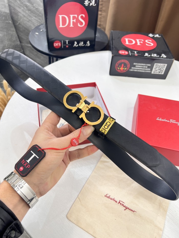 Streetwear Belt Ferragamo 320529 size:3.5cm