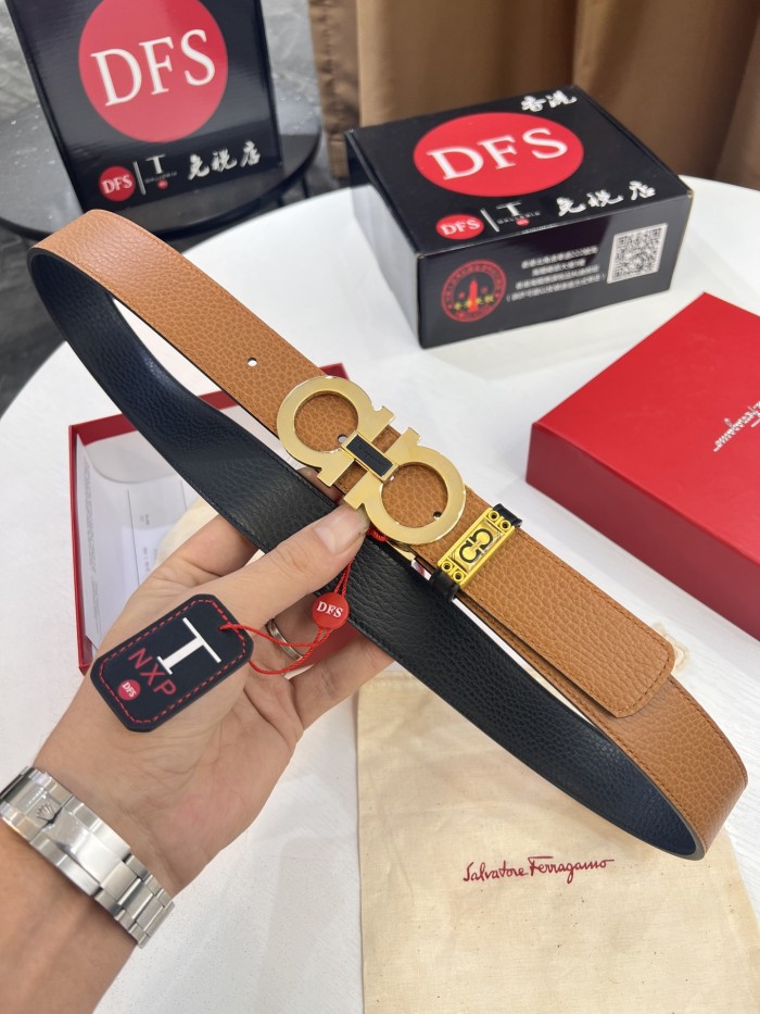 Streetwear Belt Ferragamo 320540 size:3.5cm