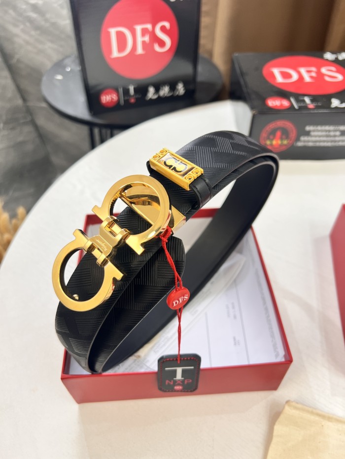 Streetwear Belt Ferragamo 320529 size:3.5cm