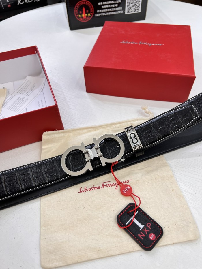 Streetwear Belt Ferragamo 320478 size:3.5cm