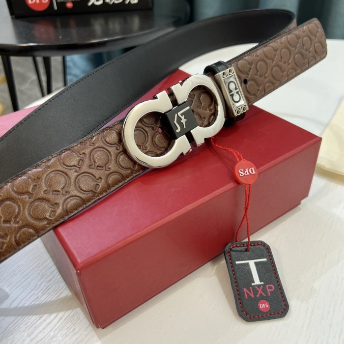 Streetwear Belt Ferragamo 320907 size:3.5cm