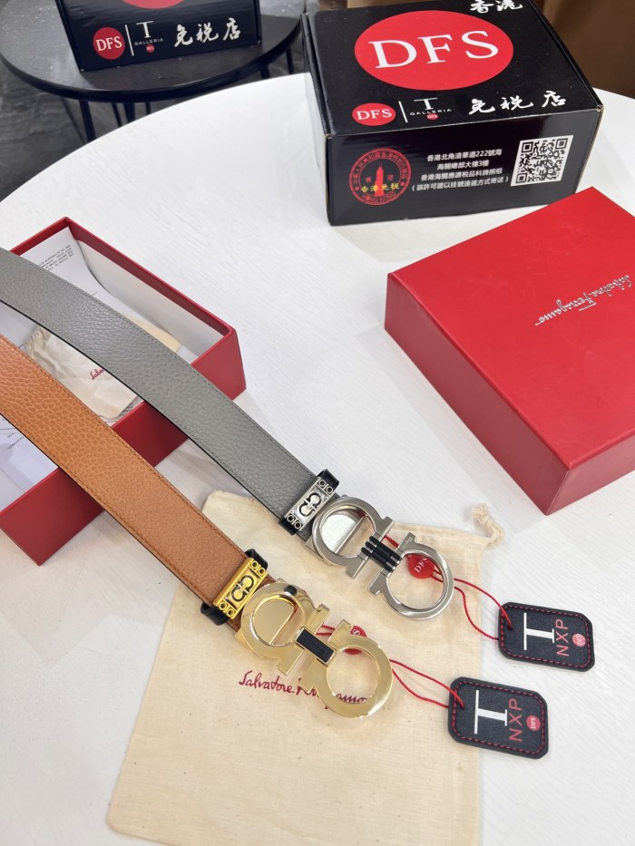 Streetwear Belt Ferragamo 320539 size:3.5cm