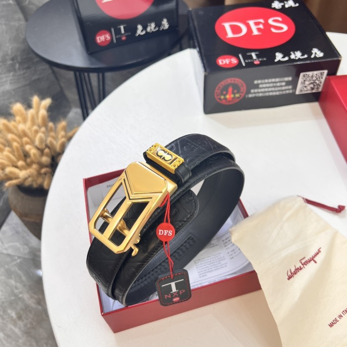 Streetwear Belt Ferragamo 320679 size:3.5cm