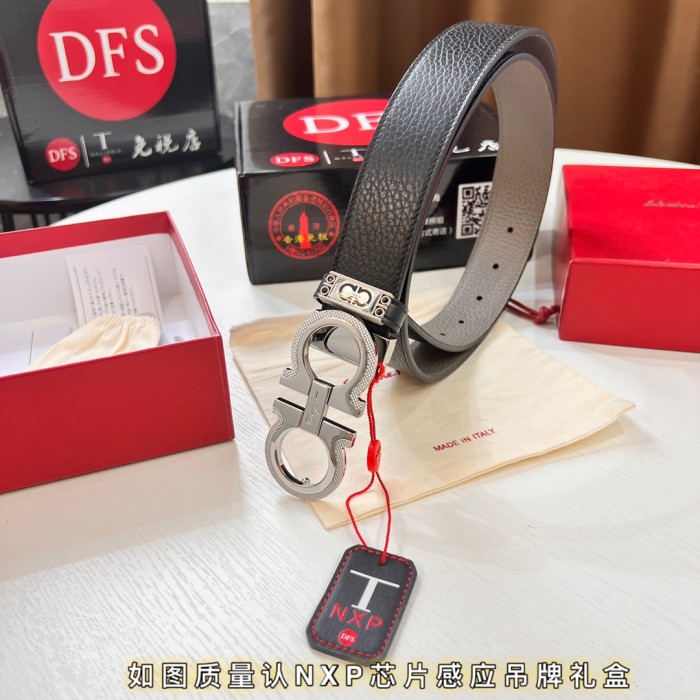 Streetwear Belt Ferragamo 320684 size:3.5cm
