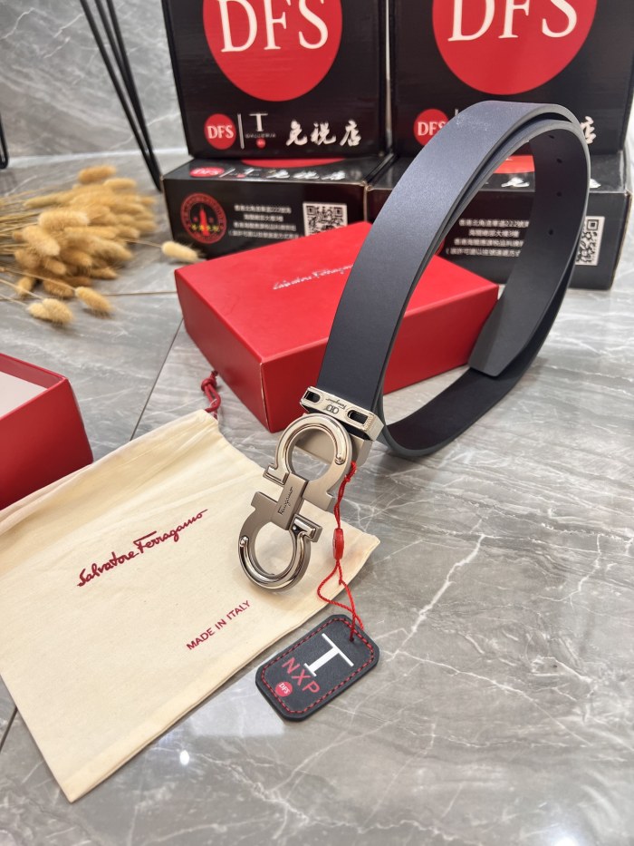 Streetwear Belt Ferragamo 320856 size:3.5cm