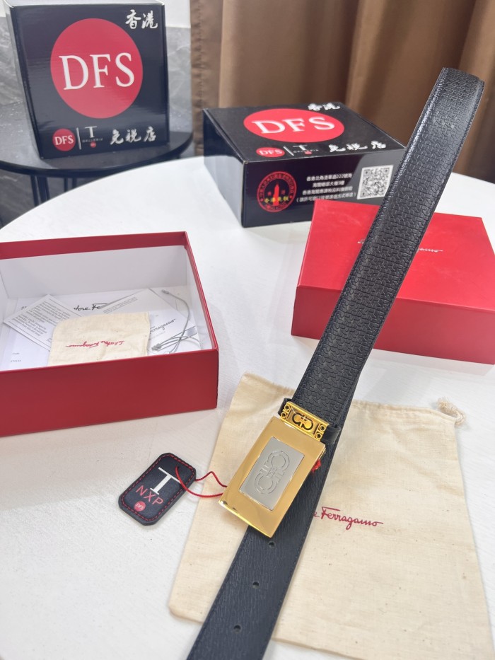 Streetwear Belt Ferragamo 320414 size:3.5cm