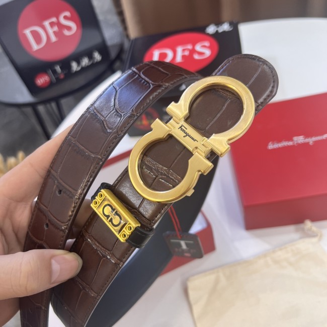 Streetwear Belt Ferragamo 320433 size:3.5cm