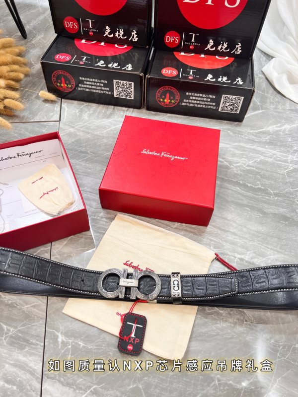 Streetwear Belt Ferragamo 320802 size:3.5cm