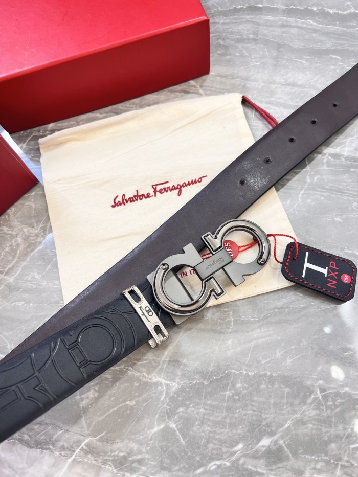 Streetwear Belt Ferragamo 320869 size:3.5cm