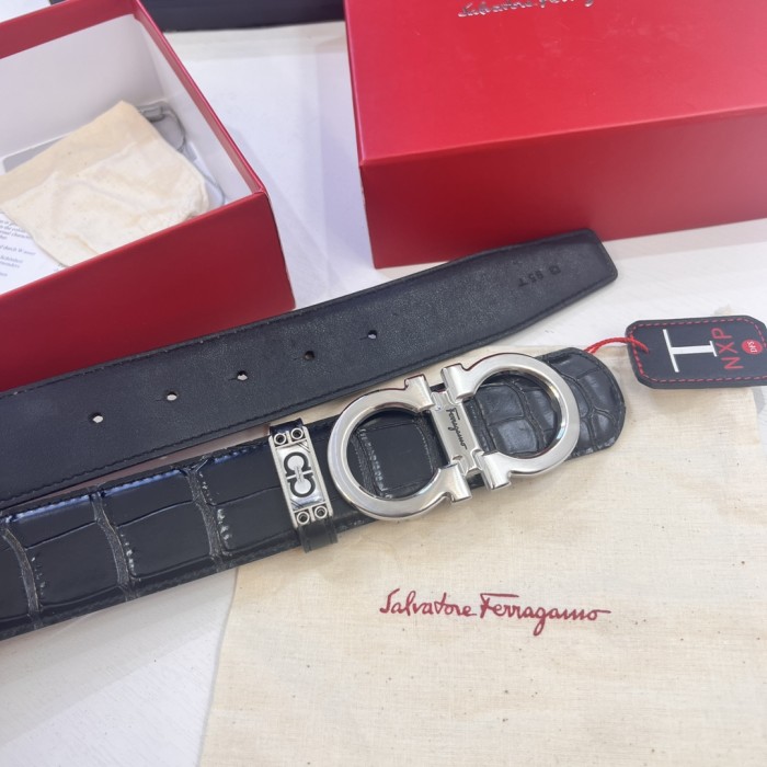Streetwear Belt Ferragamo 320434 size:3.5cm