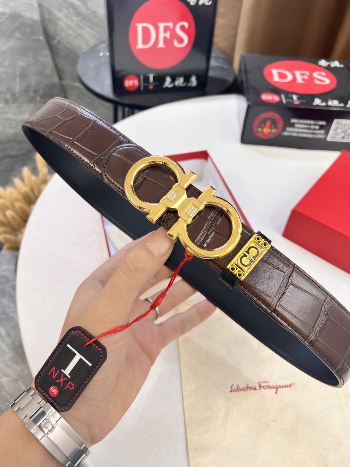 Streetwear Belt Ferragamo 320586 size:3.5cm