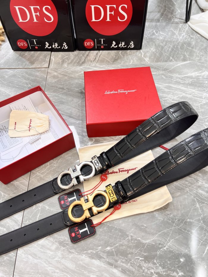 Streetwear Belt Ferragamo 320810 size:3.5cm