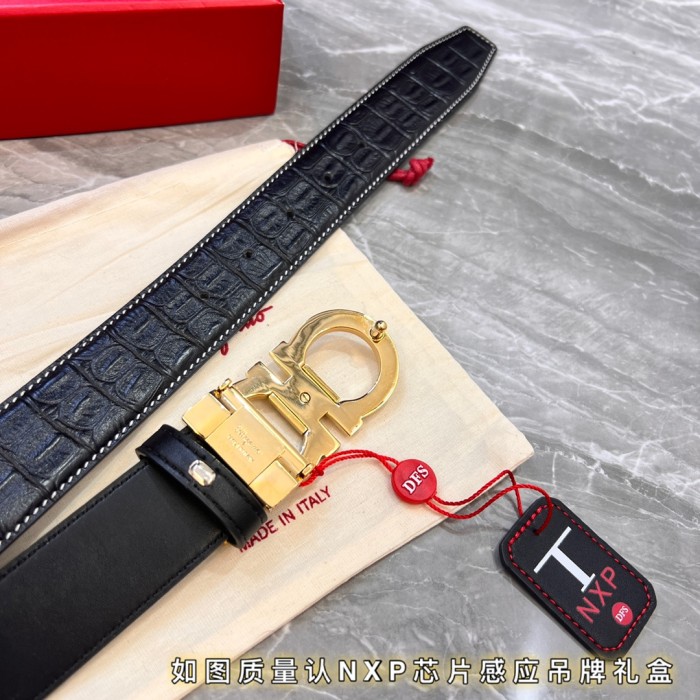 Streetwear Belt Ferragamo 320782 size:3.5cm
