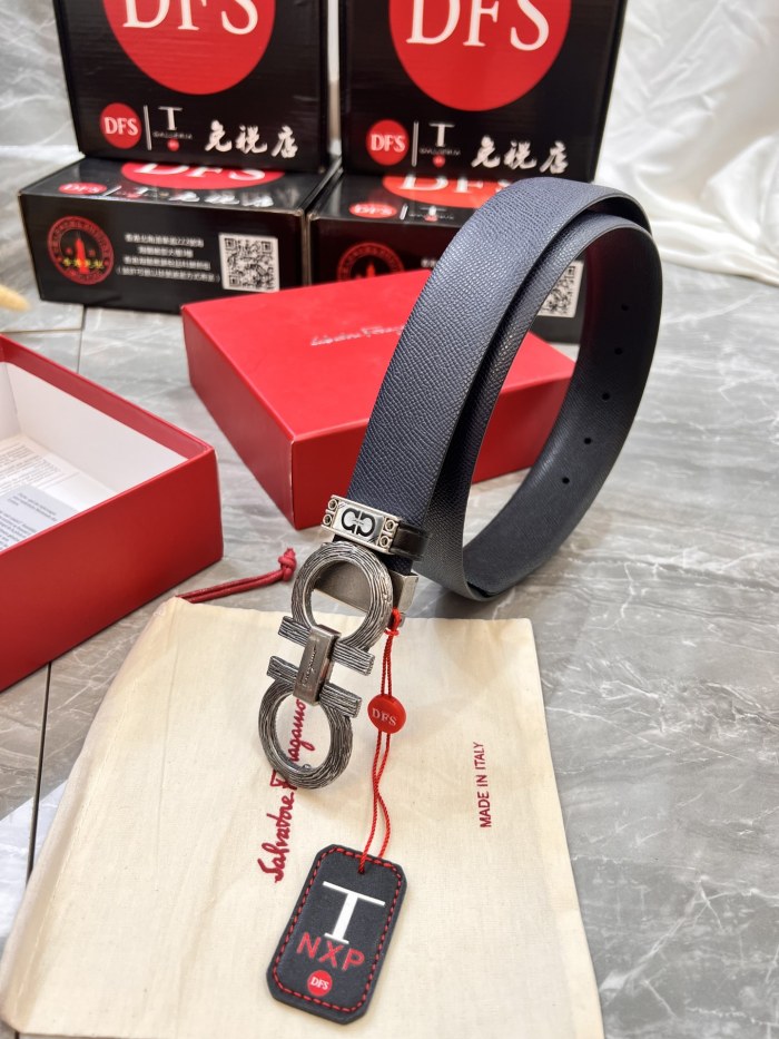 Streetwear Belt Ferragamo 320884 size:3.5cm