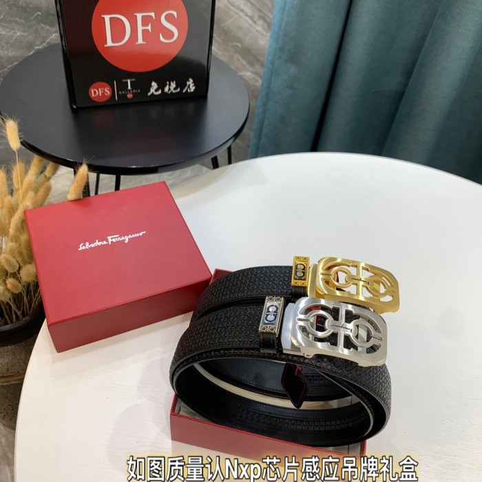 Streetwear Belt Ferragamo 320697 size:3.5cm