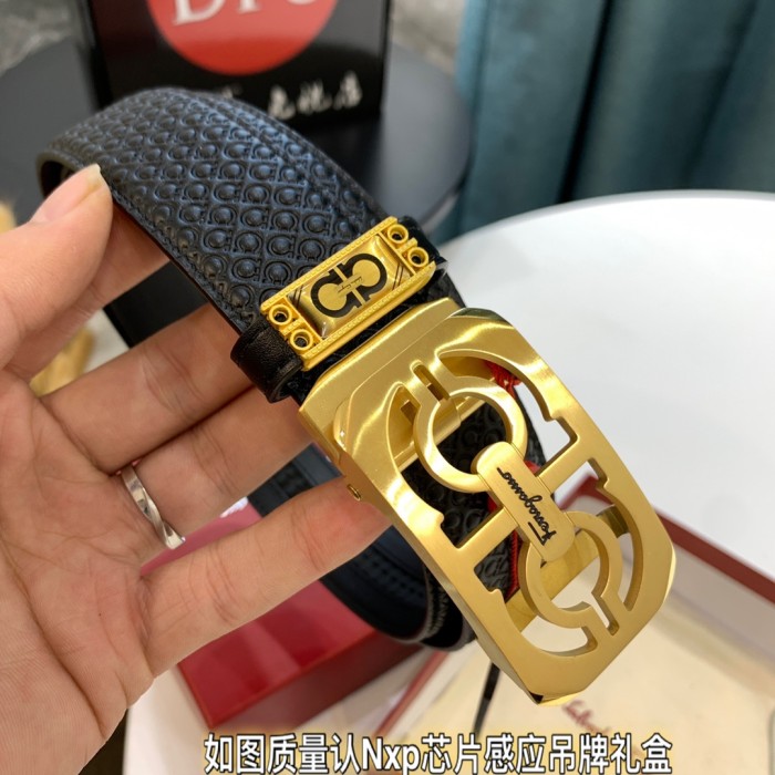 Streetwear Belt Ferragamo 320697 size:3.5cm