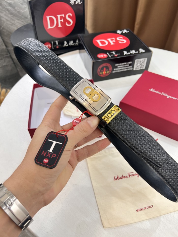 Streetwear Belt Ferragamo 320793 size:3.5cm