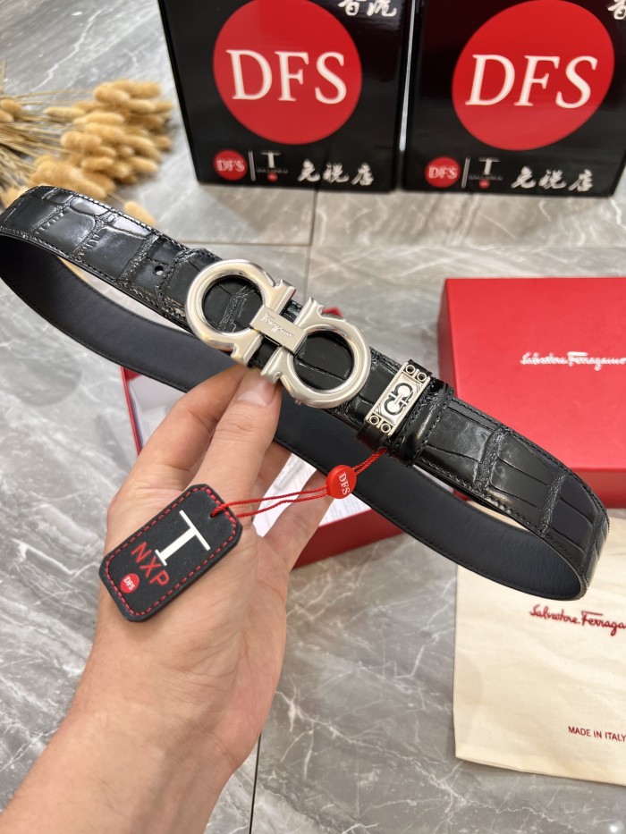 Streetwear Belt Ferragamo 320810 size:3.5cm