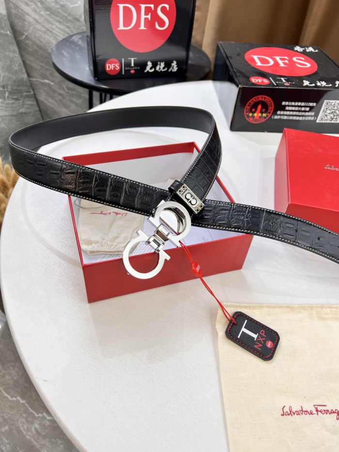Streetwear Belt Ferragamo 320478 size:3.5cm