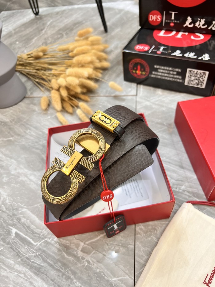 Streetwear Belt Ferragamo 320885 size:3.5cm