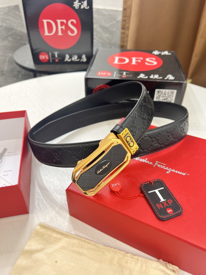 Streetwear Belt Ferragamo 320404 size:3.5cm