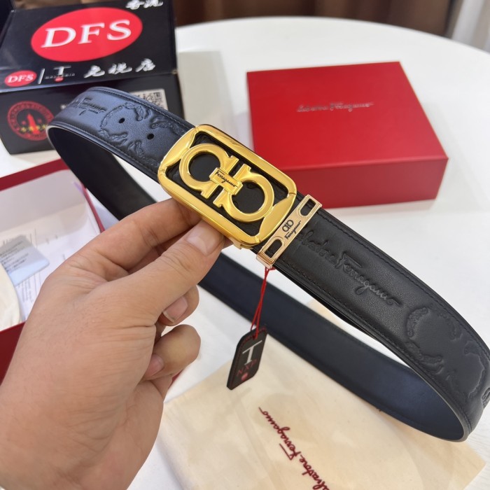 Streetwear Belt Ferragamo 320464 size:3.5cm