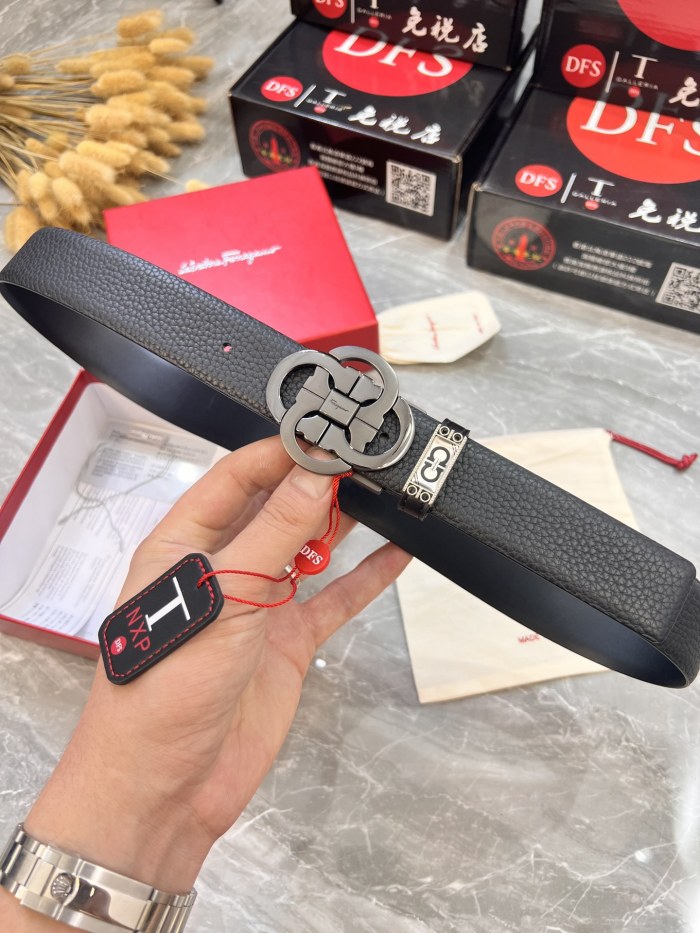 Streetwear Belt Ferragamo 319904 size:3.5cm