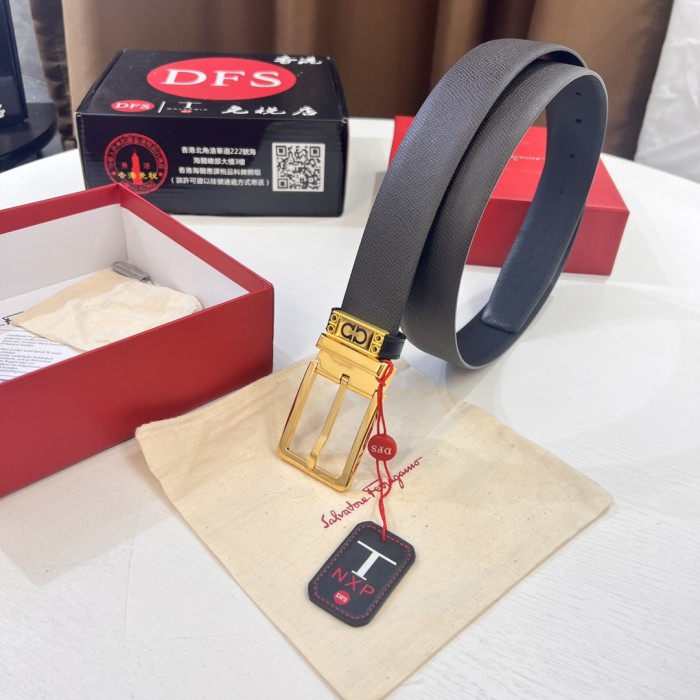 Streetwear Belt Ferragamo 320286 size:3.5cm