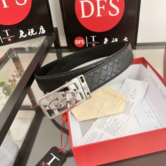 Streetwear Belt Ferragamo 320237 size:3.5cm