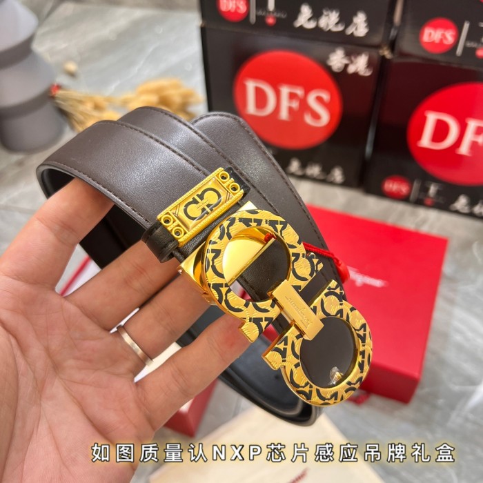 Streetwear Belt Ferragamo 319881 size:3.5cm