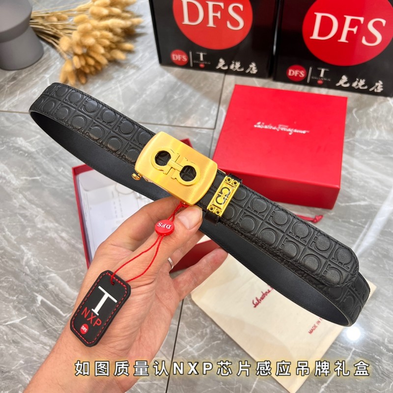 Streetwear Belt Ferragamo 320002 size:3.5cm