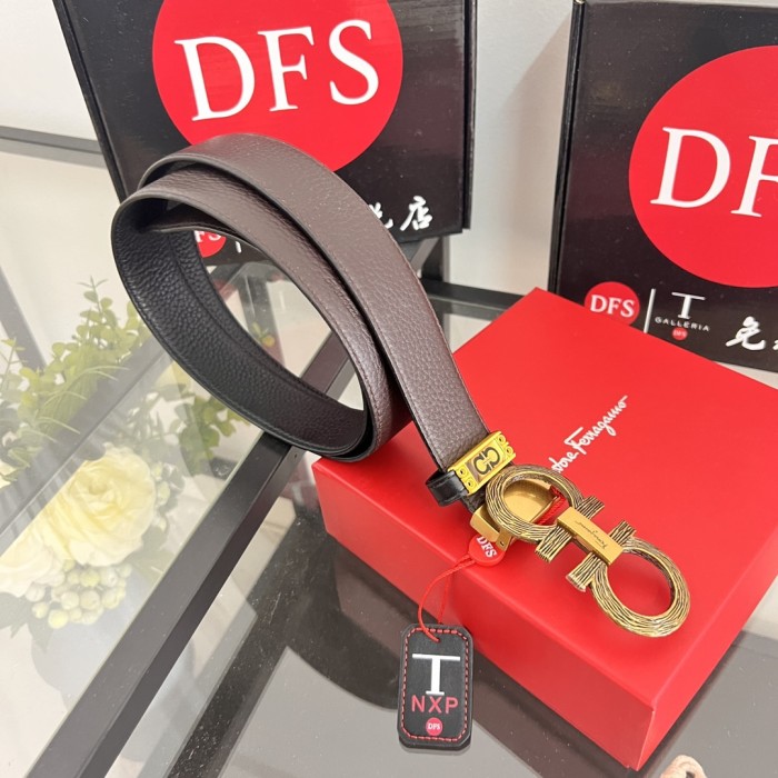 Streetwear Belt Ferragamo 320158 size:3.5cm