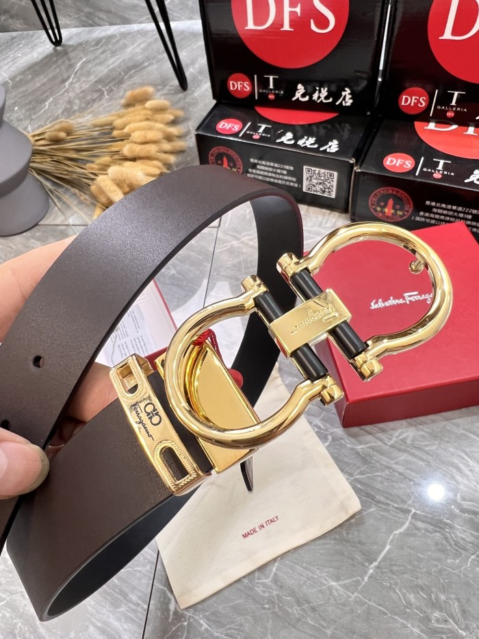Streetwear Belt Ferragamo 319947 size:3.5cm