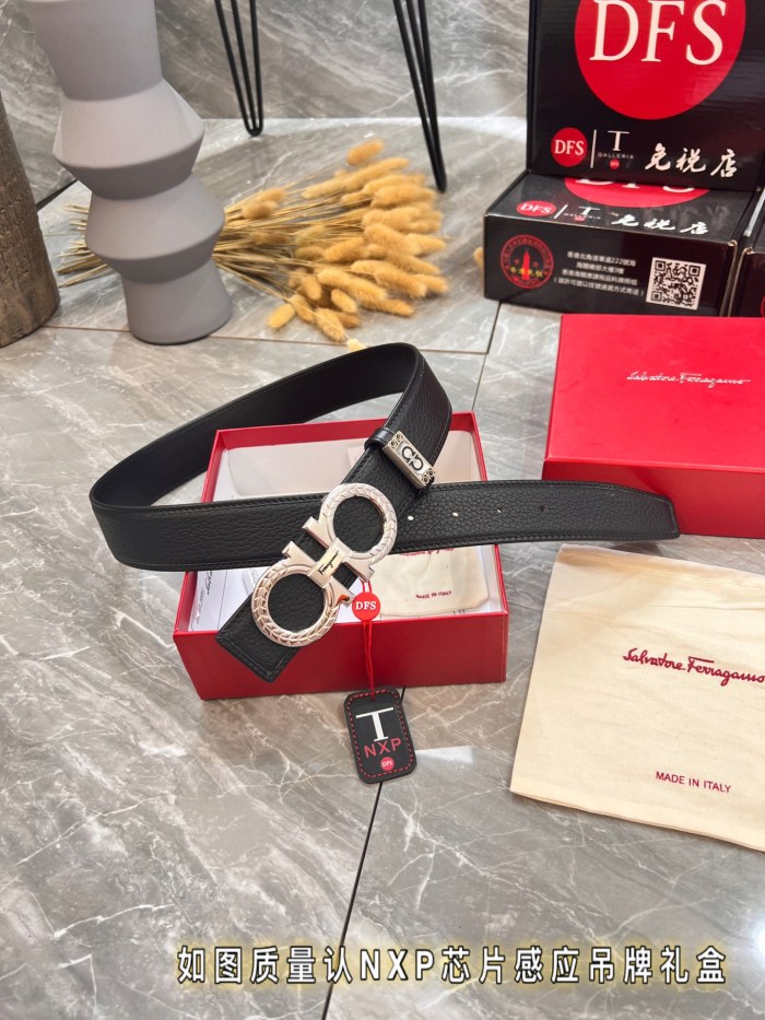 Streetwear Belt Ferragamo 320189 size:3.5cm